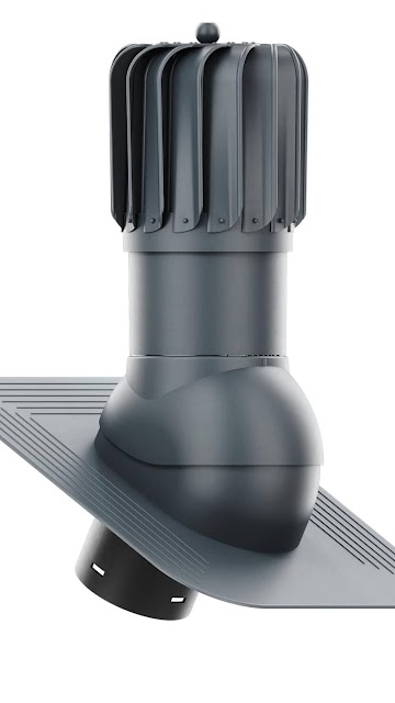 Roofivent iVent ROTO — oblong-head wind-powered turbine vent